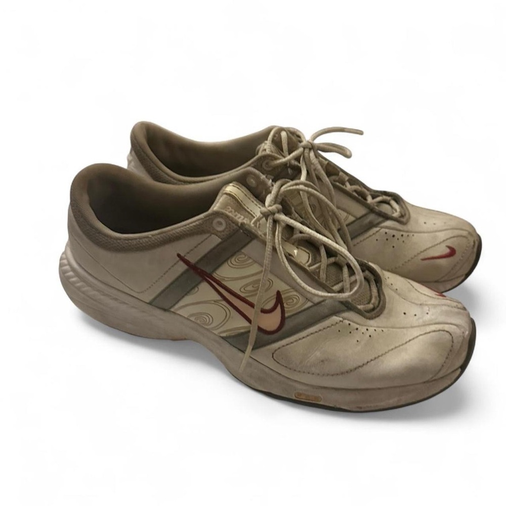 Nike Women’s Cream and Brown Athletic Shoes